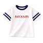 Custom Embroidered 4th of July Oversized Tee - Varsity Stripe