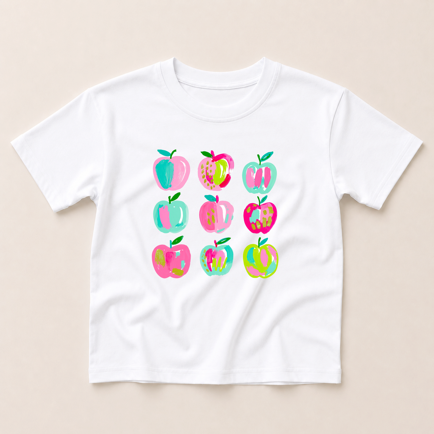 Back to School Apple Oversized Tee - more colors