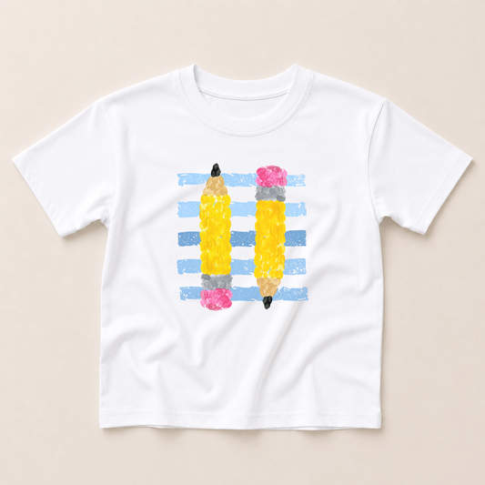 Back to School Pencil Organic Cotton Tee