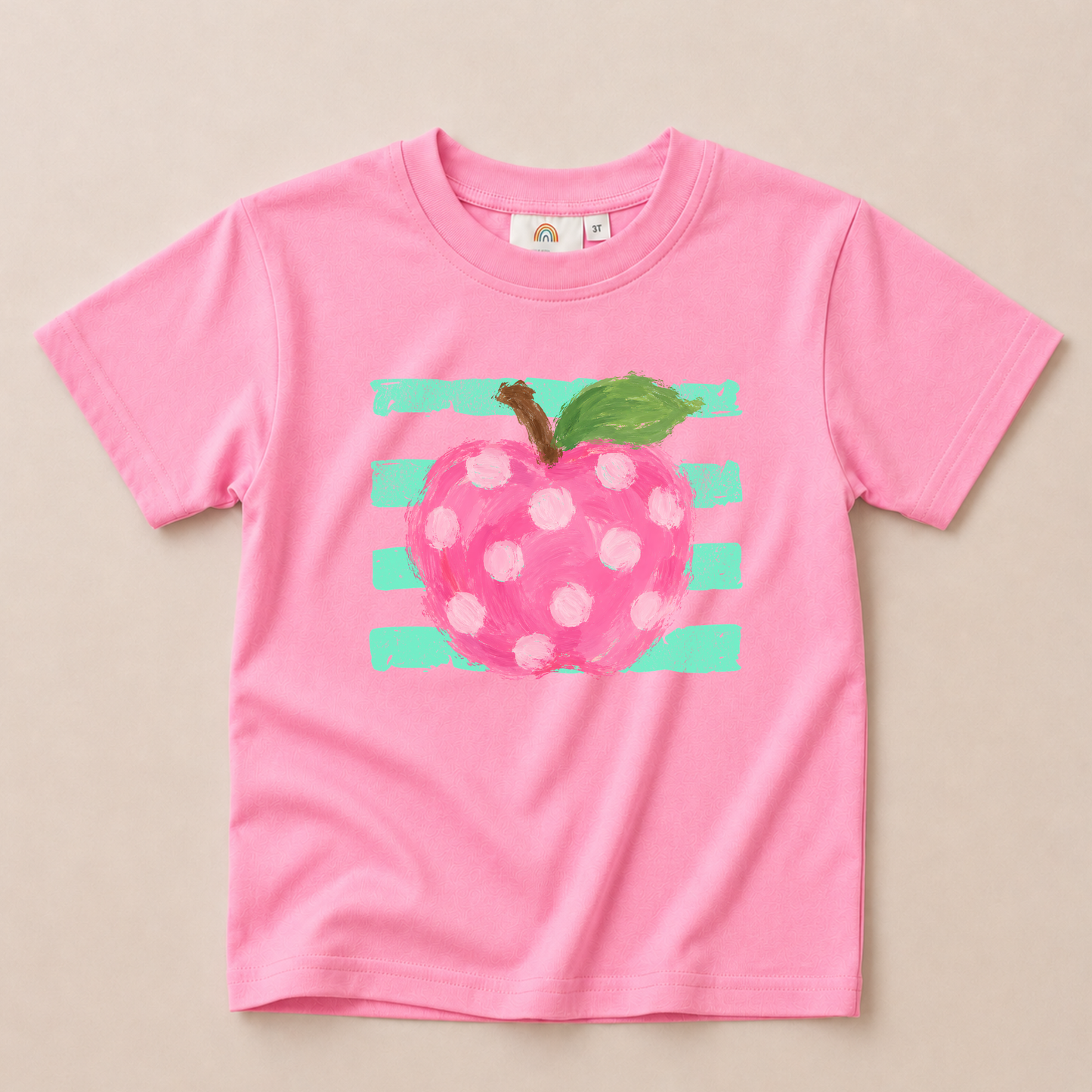 Apple Stripes Oversized Tee or T-Shirt Romper - more colors
