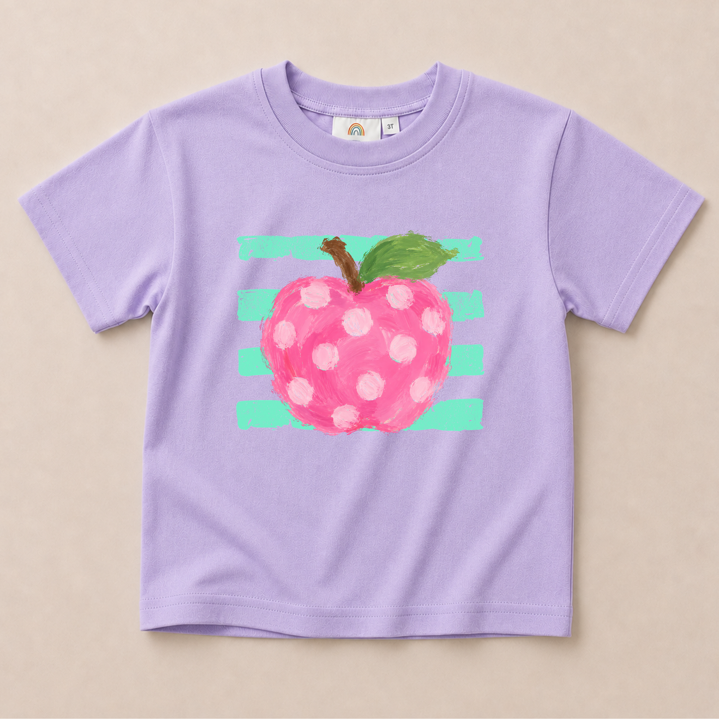 Apple Stripes Oversized Tee or T-Shirt Romper - more colors