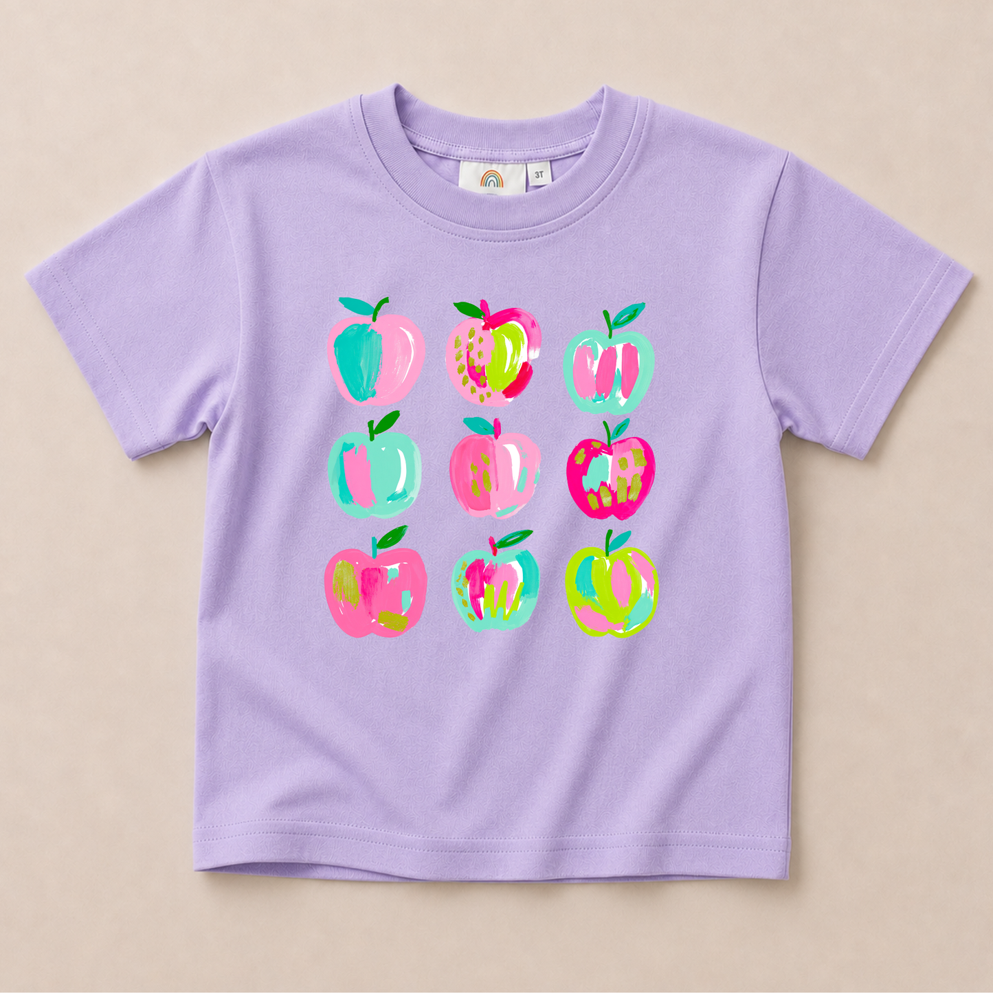 Back to School Apple Oversized Tee - more colors