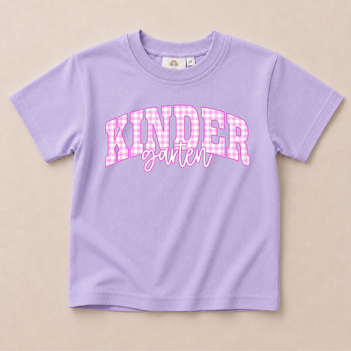 Gingham Grade Level Oversized Tee - more colors