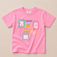 Back to School Graphic Tee & Biker Shorts Set – Pink or Purple