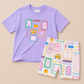 Back to School Graphic Tee & Biker Shorts Set – Pink or Purple