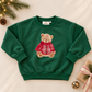 Christmas Teddy Bear Sweatshirt or Romper