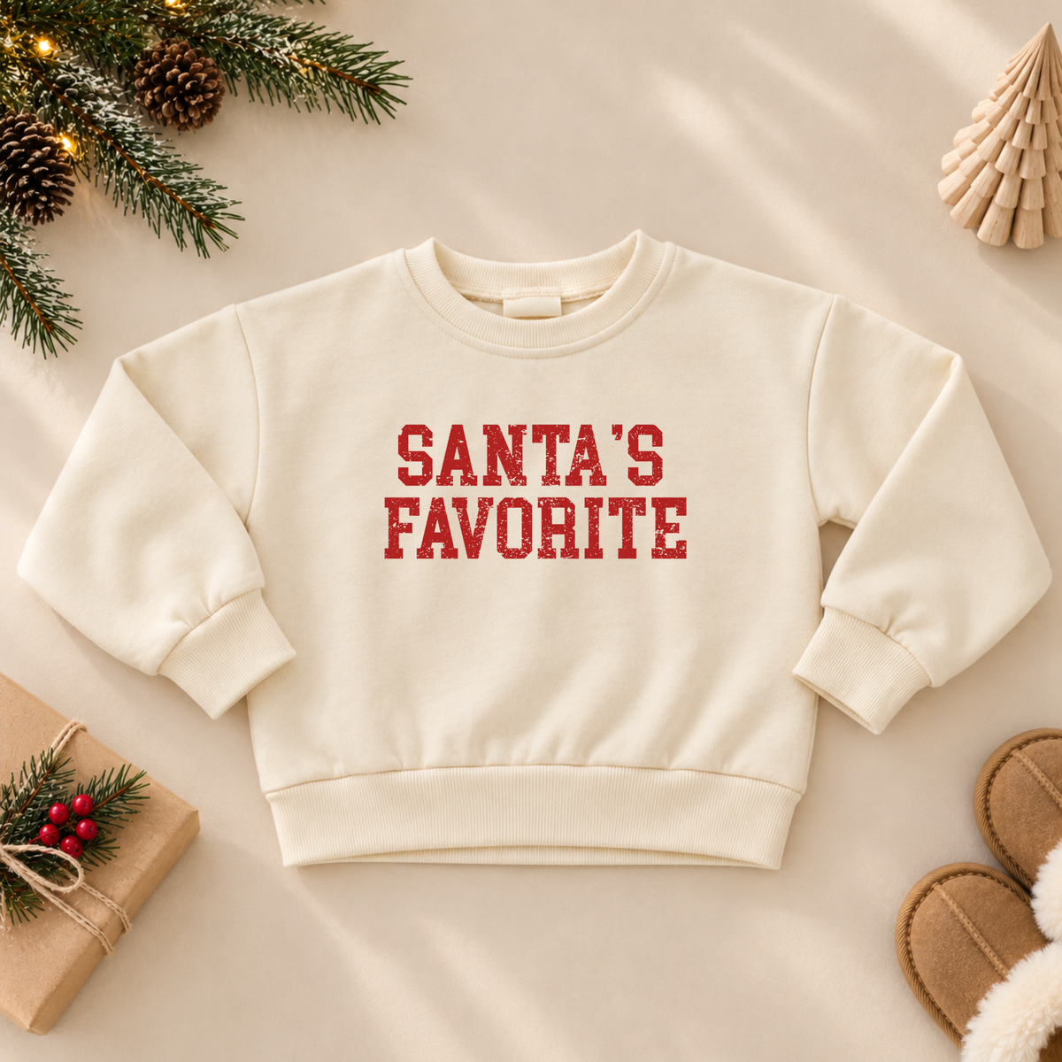 Santa's Favorite Sweatshirt or Romper