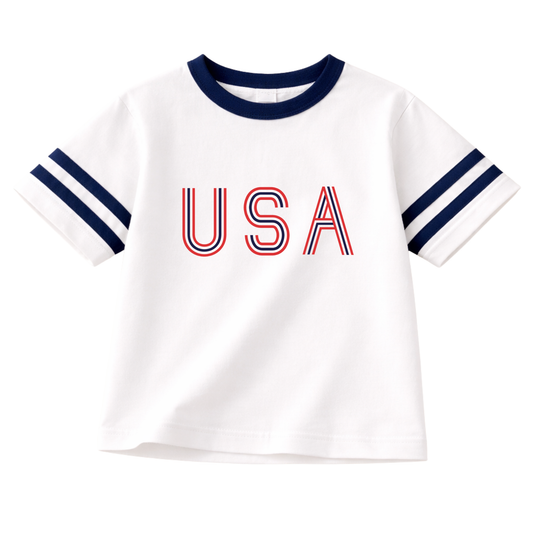 USA Varsity Oversized Tee - 4th of July