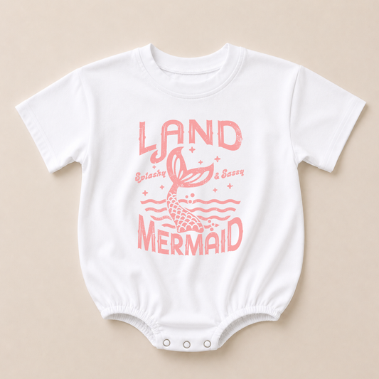 Land Mermaid Tee or T-Shirt Romper - more colors