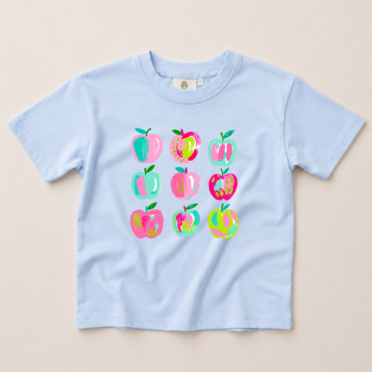 Back to School Apple Oversized Tee - more colors