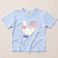 4th of July Goose Boots Tee or Bubble Romper