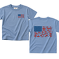 USA Fish Flag Tee or T-Shirt Romper - more colors