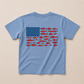 USA Fish Flag Tee or T-Shirt Romper - more colors