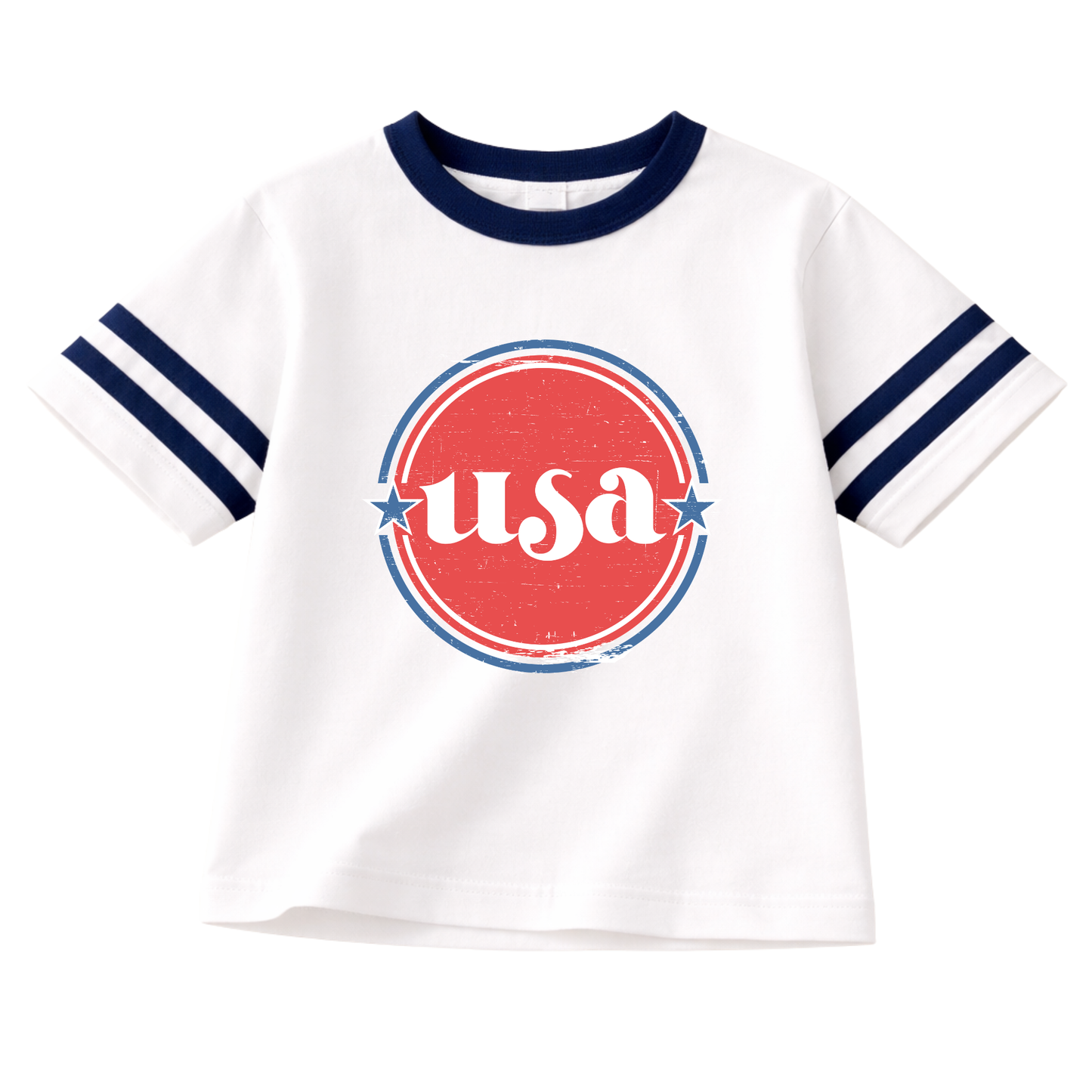 Vintage USA Varsity Oversized Tee - 4th of July