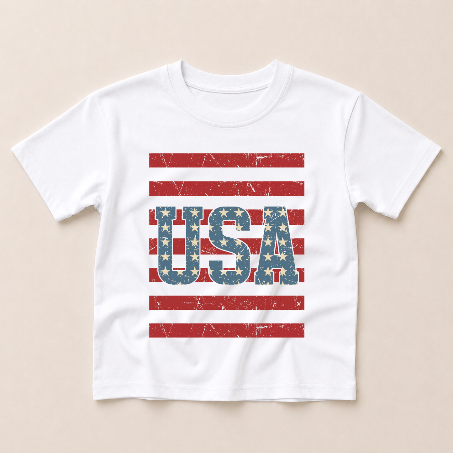 USA Stripes Tee or T-Shirt Romper - more colors