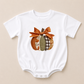 Patchwork Pumpkin Crewneck Sweatshirt or Sweatshirt Romper