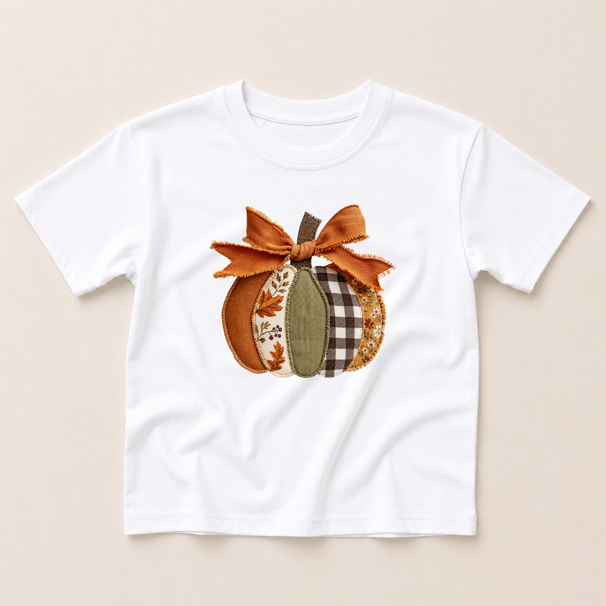 Patchwork Pumpkin Crewneck Sweatshirt or Sweatshirt Romper