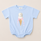 Coquette Ice Cream Cone Graphic Tee or Bubble Romper