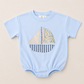 Patchwork Sailboat Graphic Tee or Bubble Romper