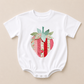 Patchwork Strawberry Tee or T-Shirt Romper - more colors