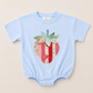 Patchwork Strawberry Tee or T-Shirt Romper - more colors