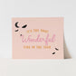 {Pink} Halloween - Most Wonderful time of the Year Art Print