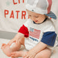 Custom Embroidered 4th of July Organic Cotton Shorts Set