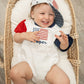 Custom Embroidered 4th of July Colorblock T-Shirt Romper or Oversized Tee - Flag