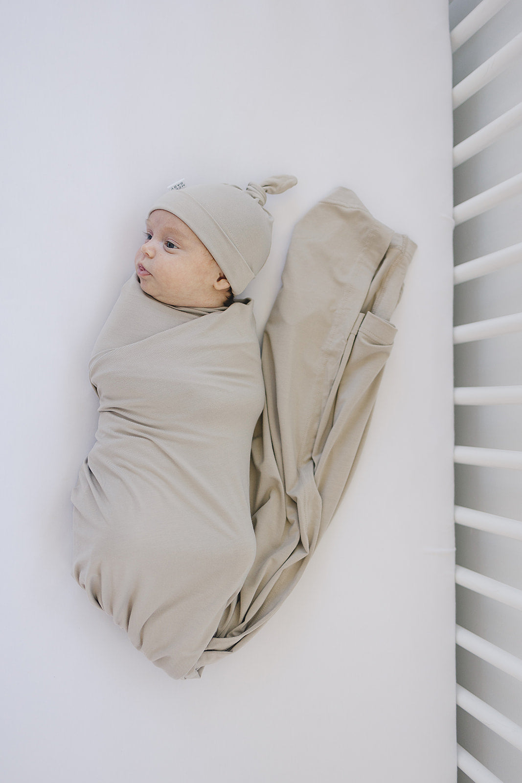 Oatmeal Bamboo Stretch Swaddle - Little Joy Co.