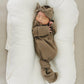 Cocoa Organic Cotton Ribbed Head Wrap