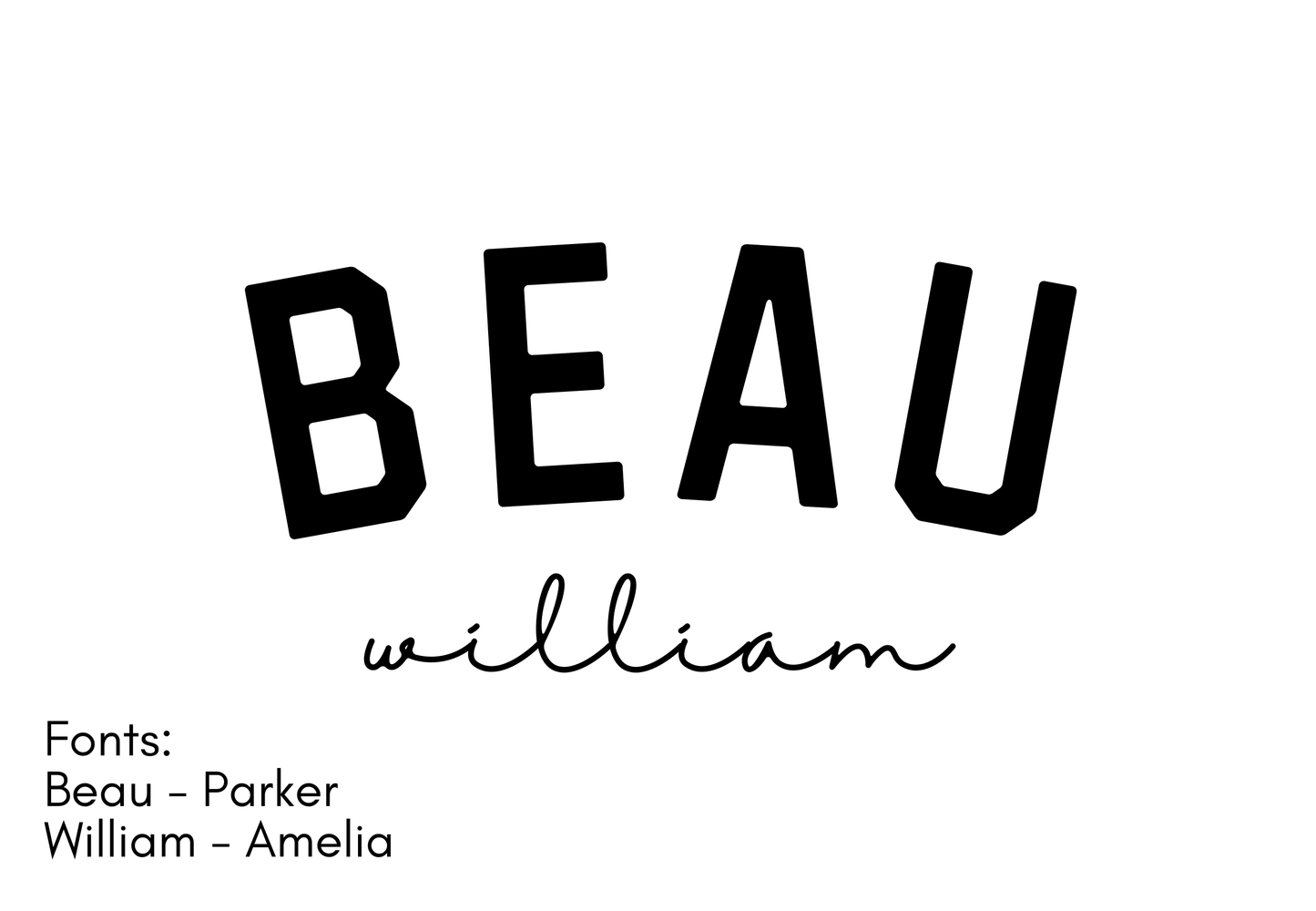 Personalisiertes Namensbanner aus Canvas
