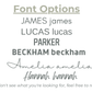 Personalisiertes Namensbanner aus Canvas