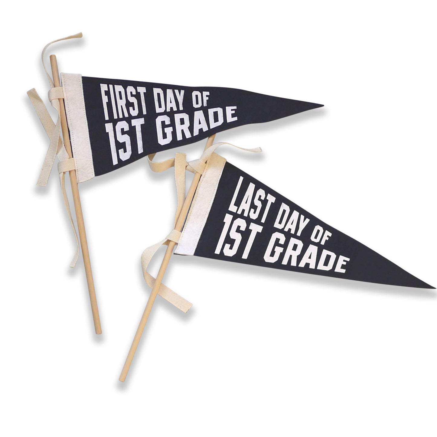 First Day Last Day School Grade Pennant - NAVY