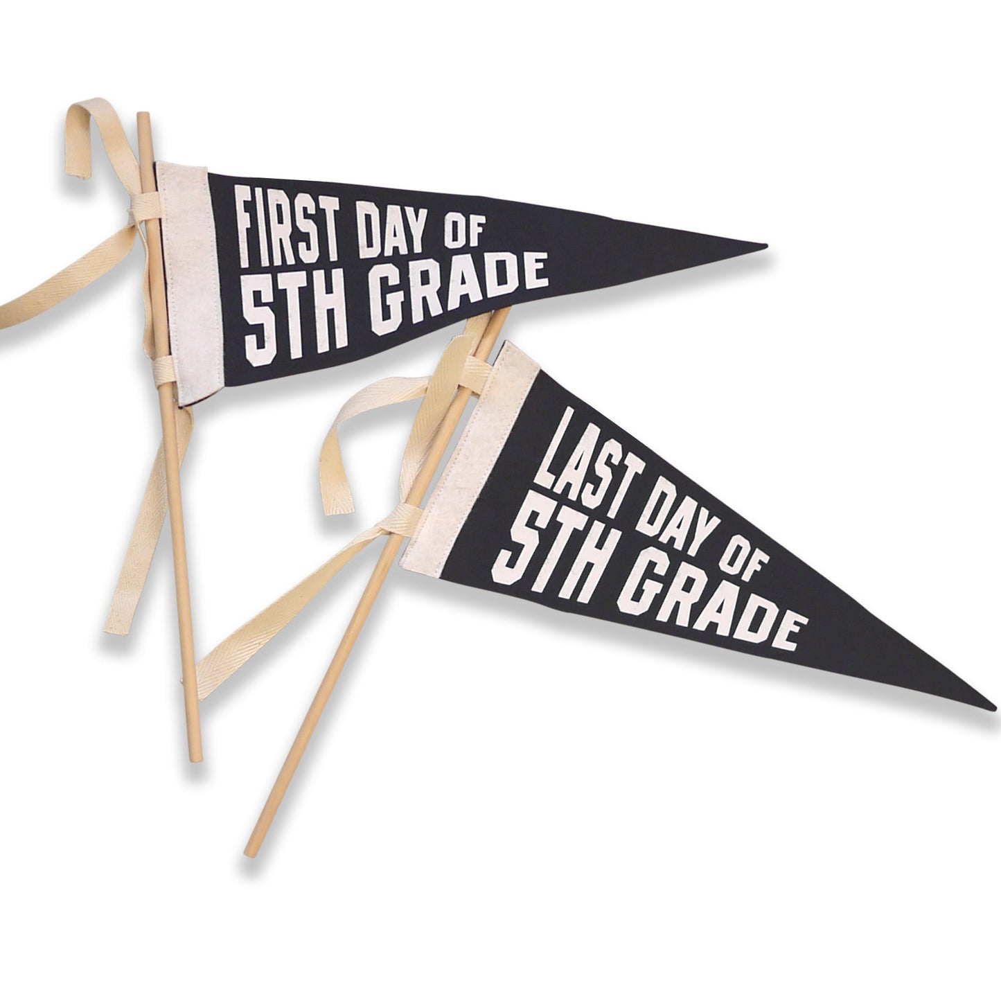 First Day Last Day School Grade Pennant - NAVY