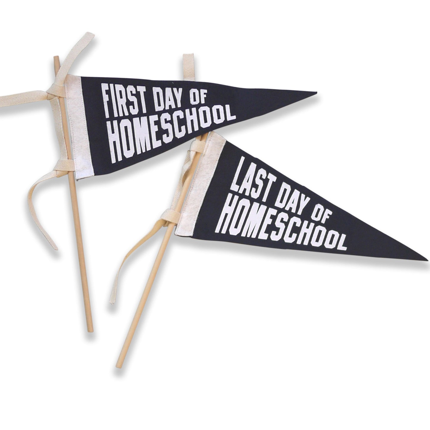 First Day Last Day School Grade Pennant - NAVY