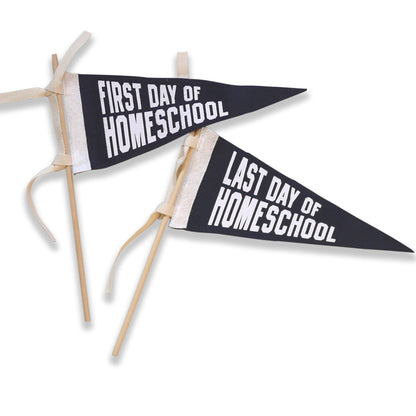 First Day Last Day School Grade Pennant - NAVY