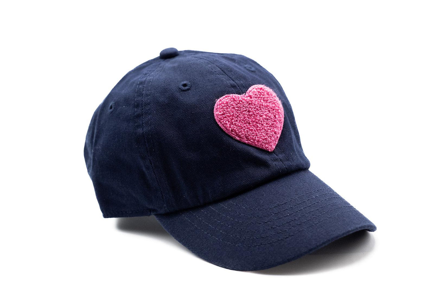 Navy Blue Terry Heart Hat