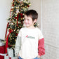 Custom Embroidered Christmas Colorblock Crewneck Sweatshirt