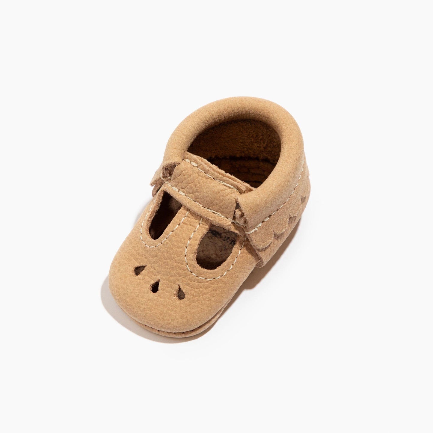 Newborn Weathered Brown Mary Jane Baby Shoe