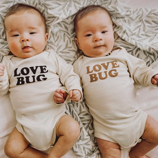 Love Bug - Long Sleeve Organic Baby Bodysuit