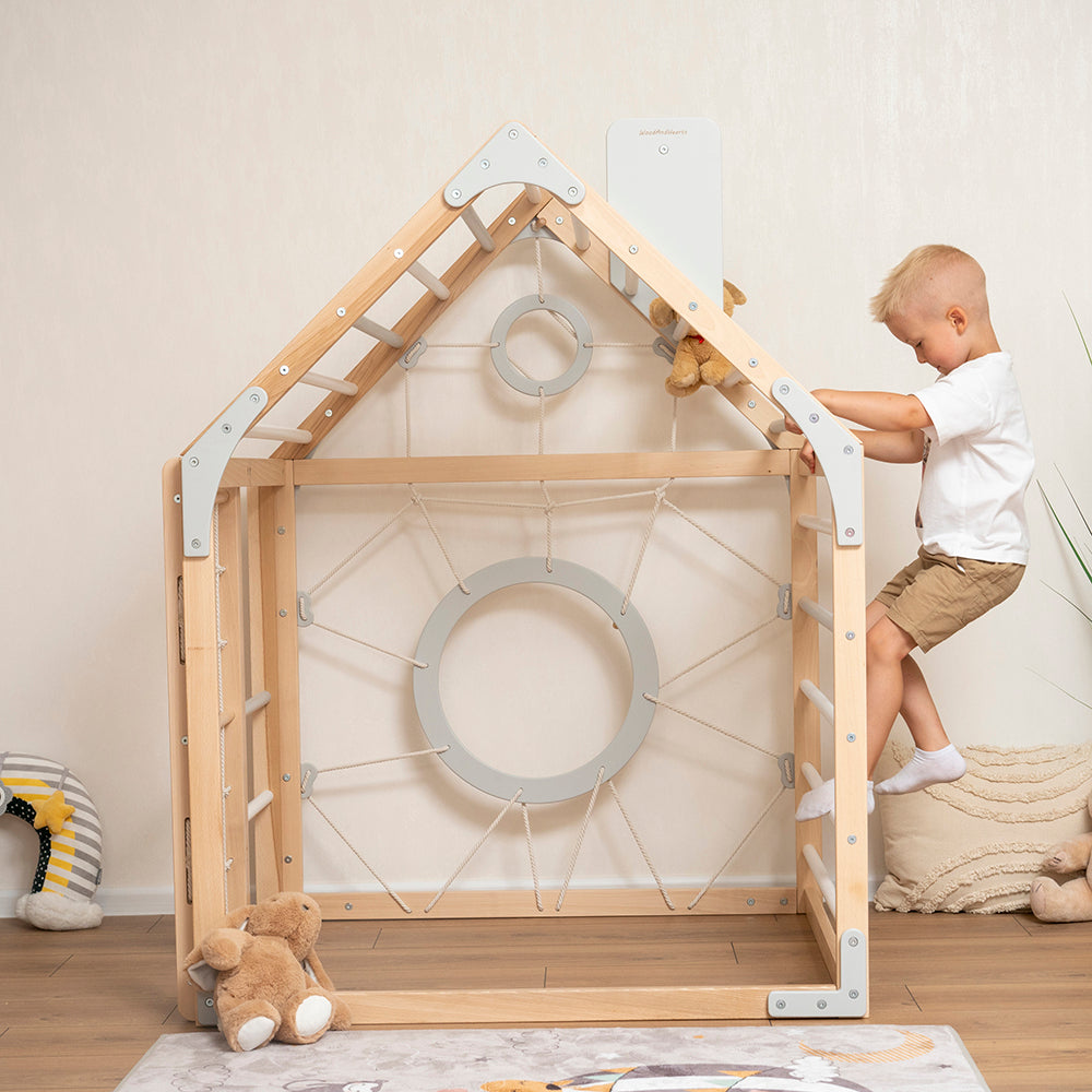 Wooden Climbing Playhouse