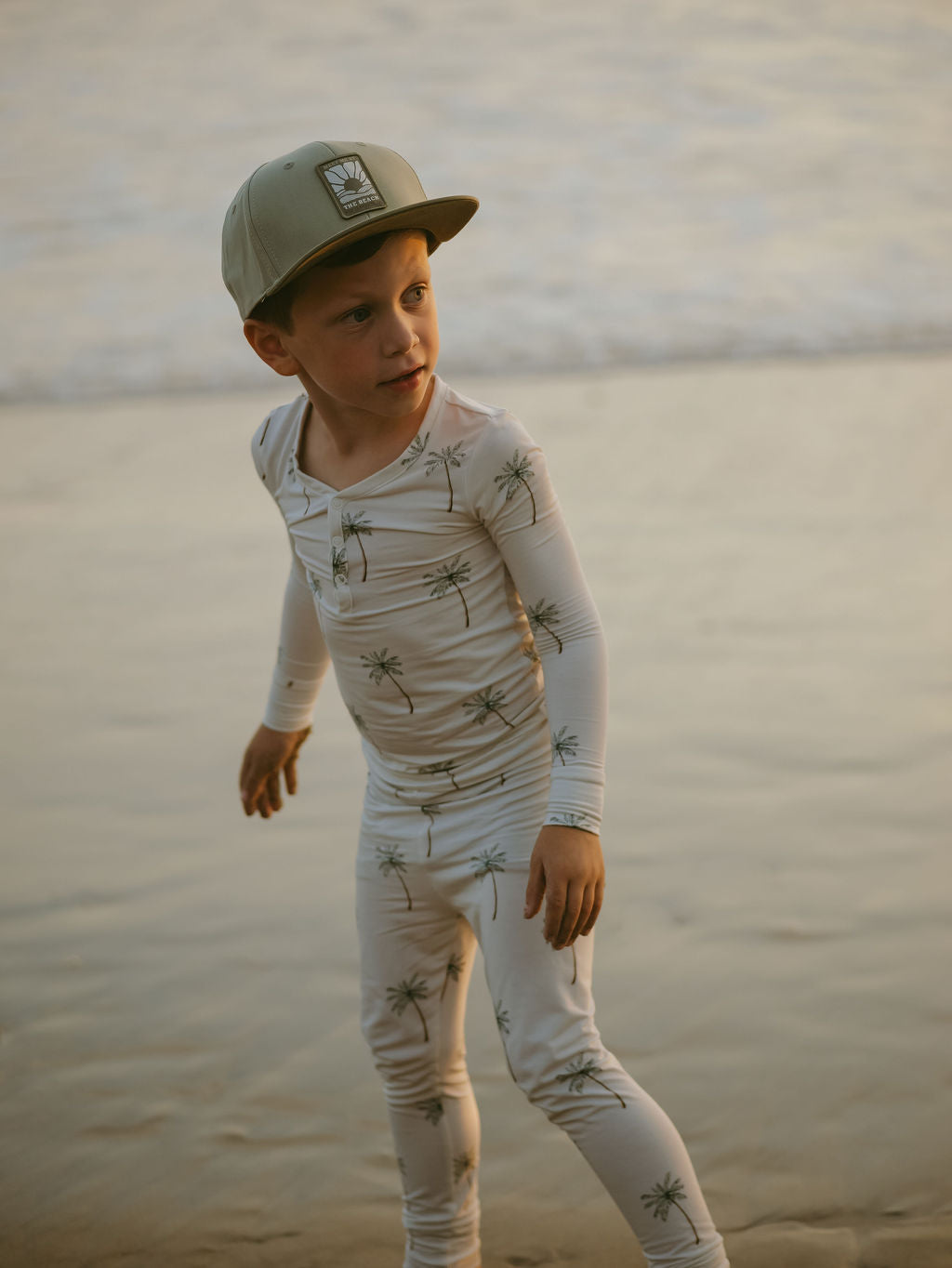 Bamboo Two Piece Pajamas | Palm Tree