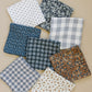 Coastal Plaid Muslin Burp Cloth