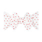 PATTERNED SHABBY KNOT: white / red dot