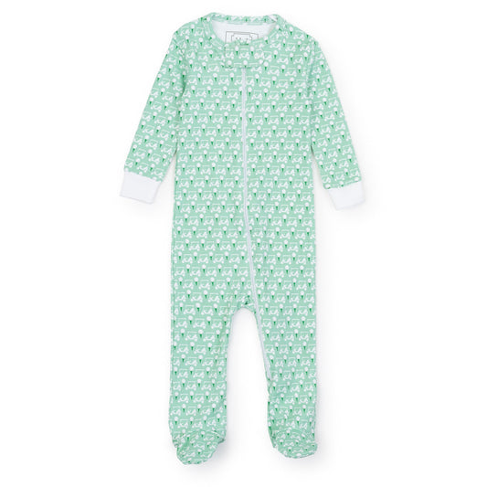Parker Boys' Zipper Pajama - Golf Putting Green