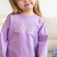 Custom Embroidered Varsity Striped Jogger Set – Purple