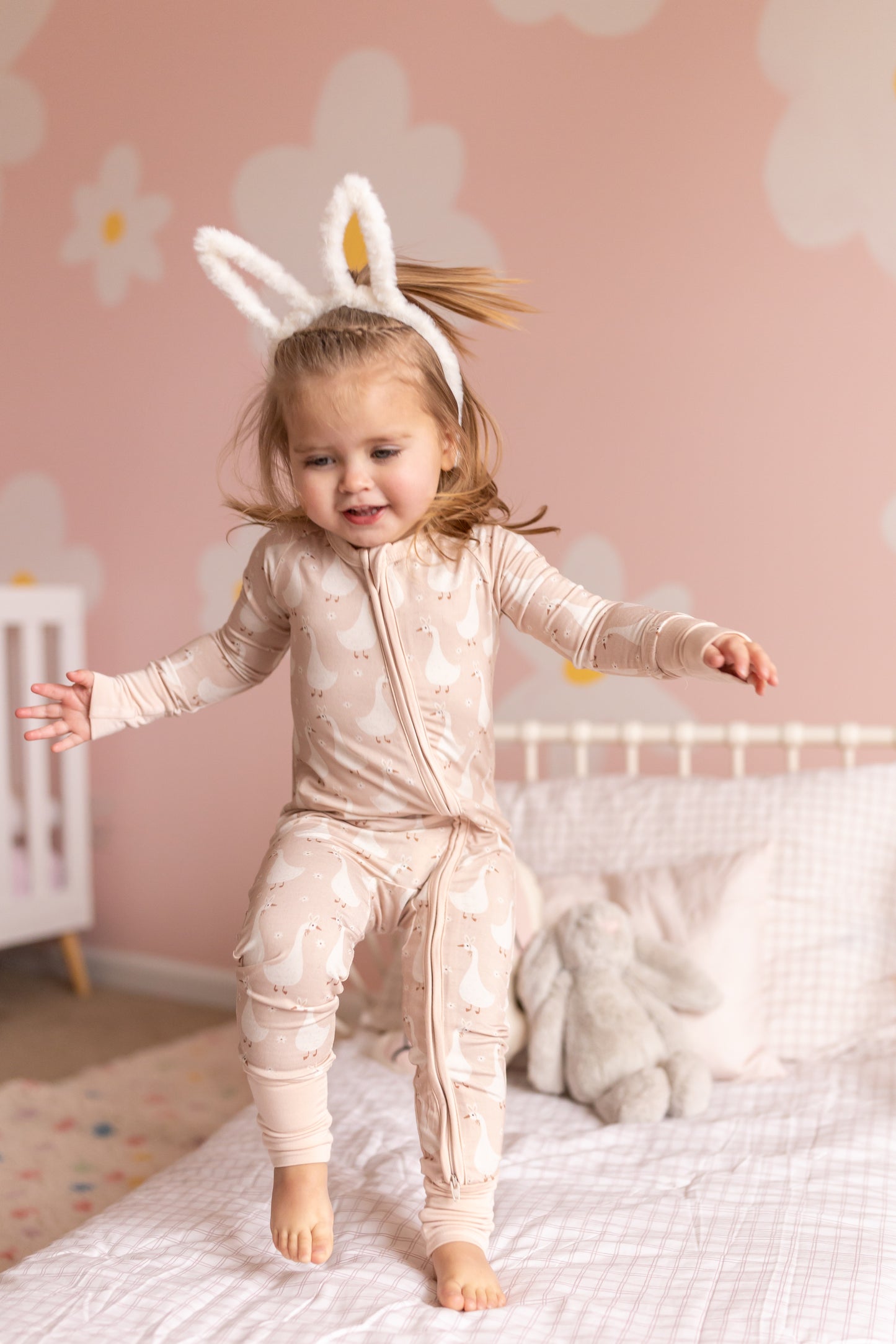 Silly Goose on the Loose Bamboo Zippy Romper