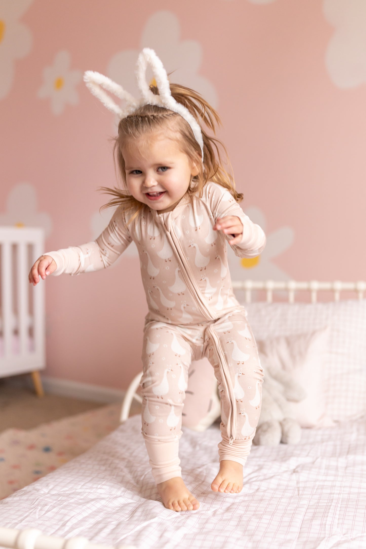 Silly Goose on the Loose Bamboo Zippy Romper