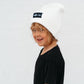 BAMBOO CUFF BEANIE- White