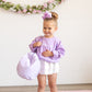 Custom Embroidered Seersucker Toddler Duffle Bag - Purple